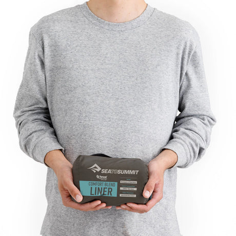 Comfort Blend Sleeping Bag Liner - Rectangular AquaSea Blue