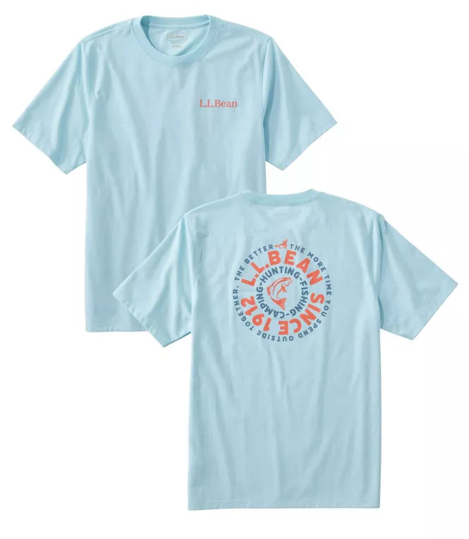 Fishing Graphic Tee Shirt Short Sleeve Men's