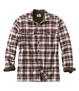 Fleece Lined Flannel Shirt With Pocket Plaid Men's Regular