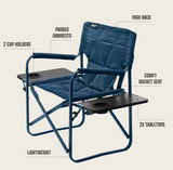 Flex 'N Go Chair With Two Tables Sapphire