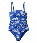 L.L.Bean Coastal Essential Bandeau Tanksuit Print Women's Regular