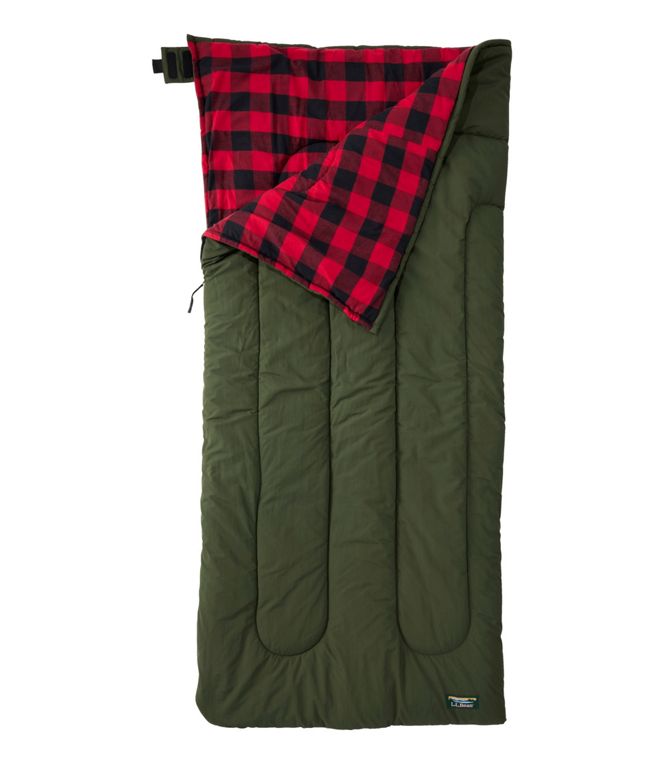 L.L.Bean Flannel Lined Camp Sleeping Bag 20F Regular