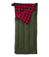 L.L.Bean Flannel Lined Camp Sleeping Bag 20F Regular