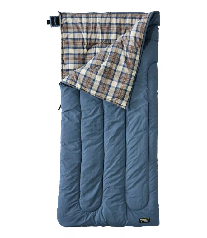 L.L.Bean Flannel Lined Camp Sleeping Bag 40F Regular
