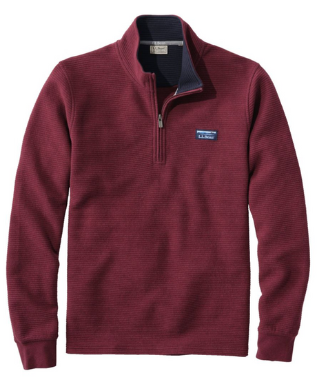 Lakewashed Double-Knit Quarter-Zip Long Sleeve Men's Regular