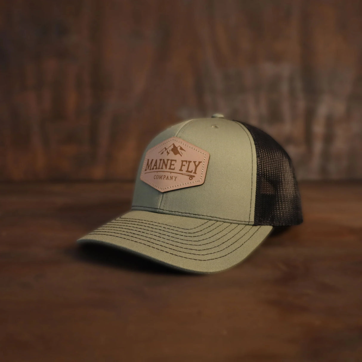 Maine Fly Co Leather Patch Hat