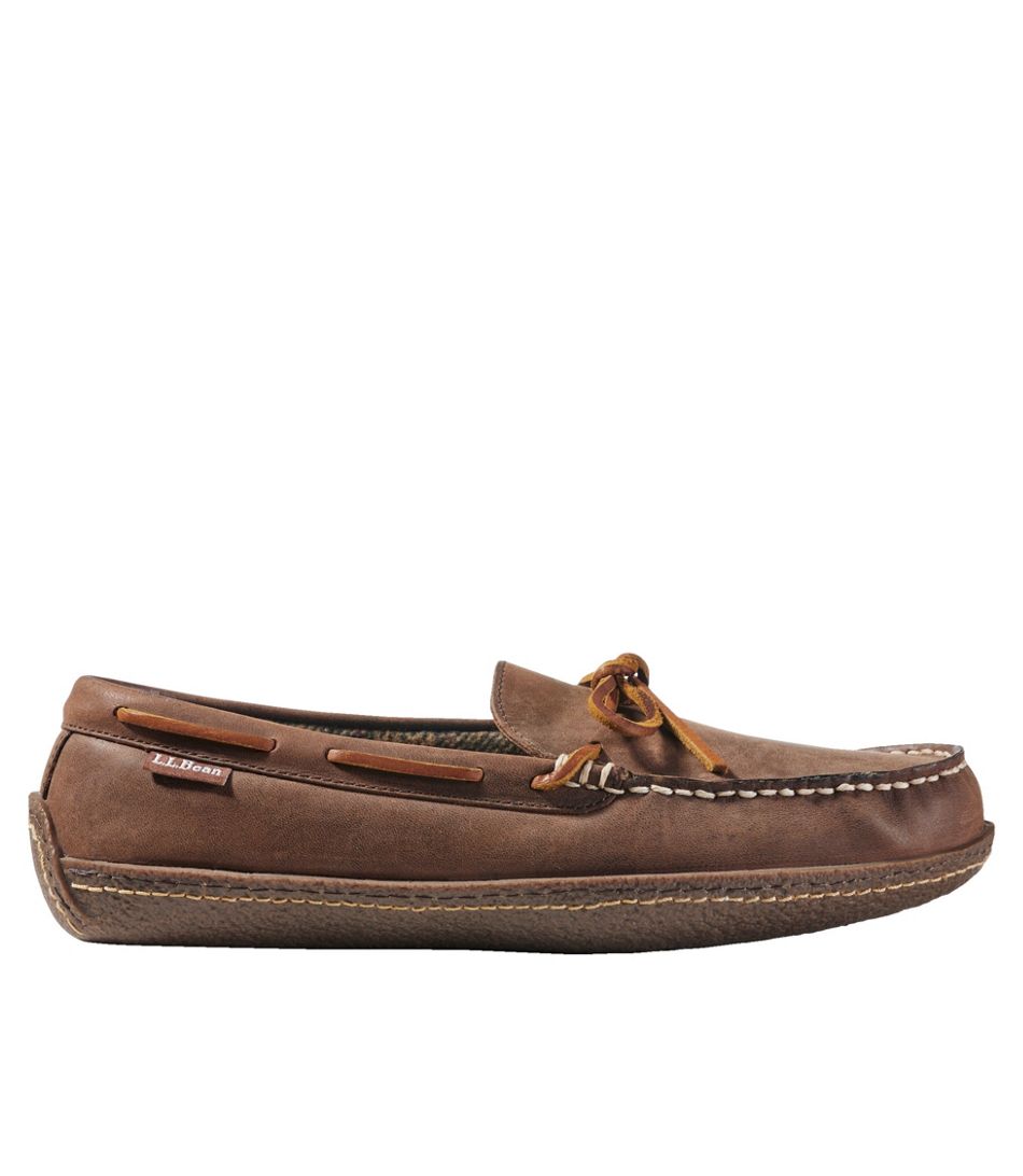 Men's Hand Sewn Slipper Flannel-Lined