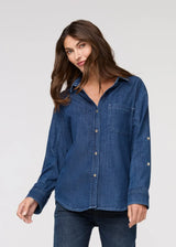 Performance Denim Lite Relaxed Button Down