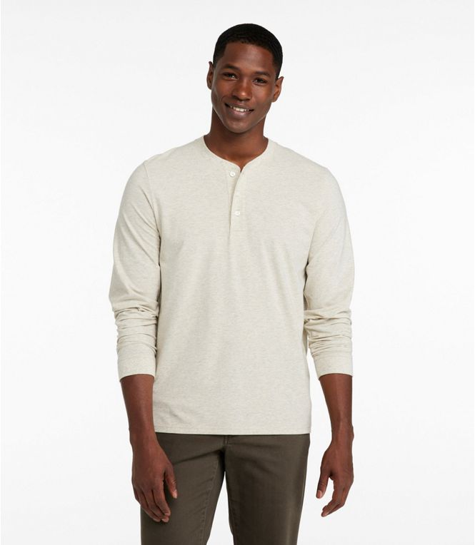 Performance Pima Long Sleeve Henley Men's Regular