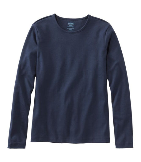 Pima Crewneck Long Sleeve Women's Regular