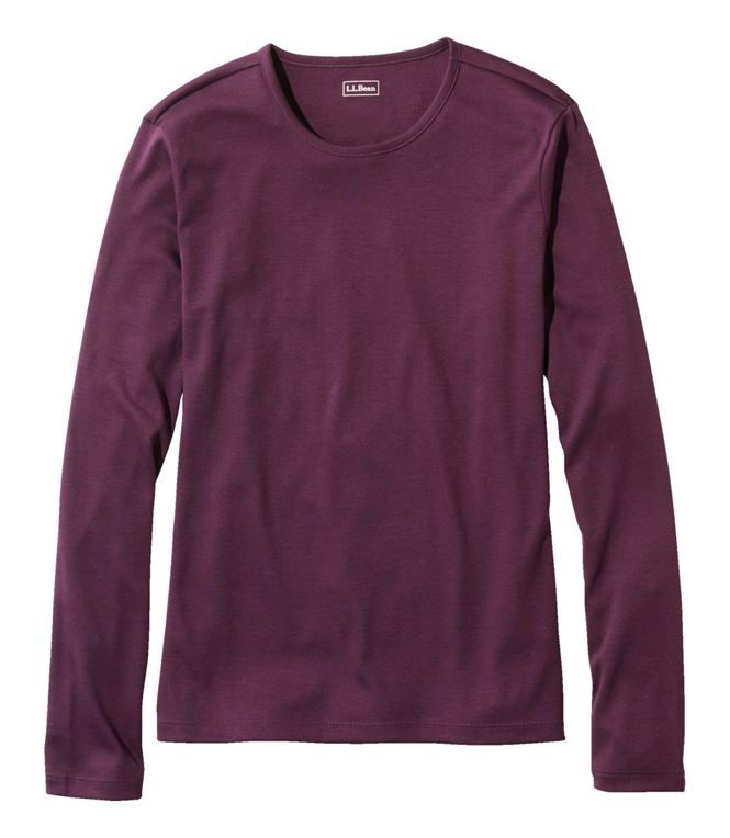 Pima Crewneck Long Sleeve Women's Regular