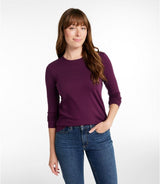 Pima Crewneck Long Sleeve Women's Regular