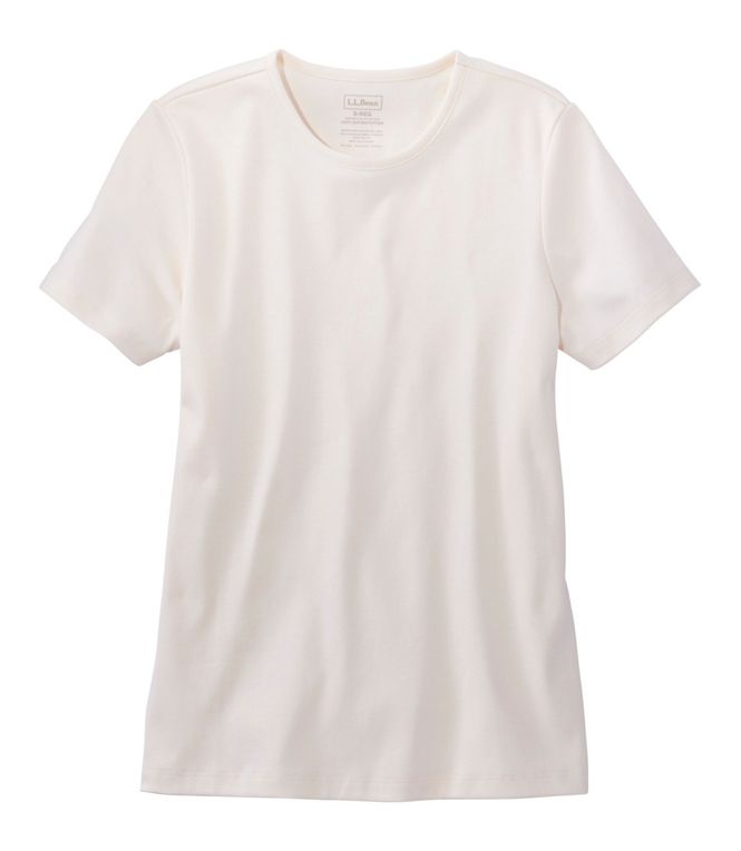 Pima Crewneck Short-Sleeve Women's Regular