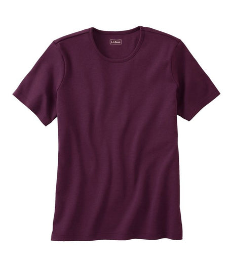 Pima Crewneck Short-Sleeve Women's Regular