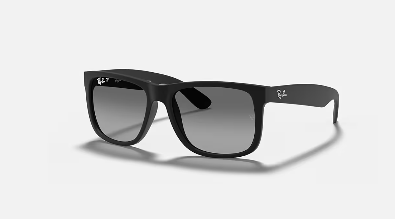 RB4165 Justin 622/T3 Matte Rubber Black w/ Light Grey Gradient 55-16