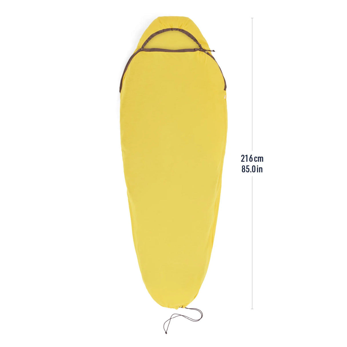 Reactor Sleeping Bag Liner - Mummy w/ Drawcord - Standard  Sulphur Yellow