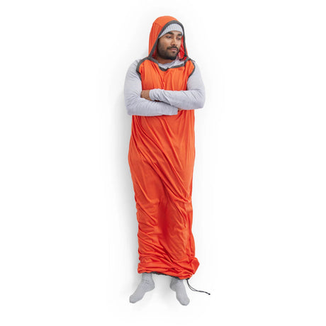 Reactor Extreme Sleeping Bag Liner - Mummy w/ Drawcord - Standard  Spicy Orange