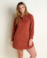 Scouter Cord Popover Long Sleeve Dress
