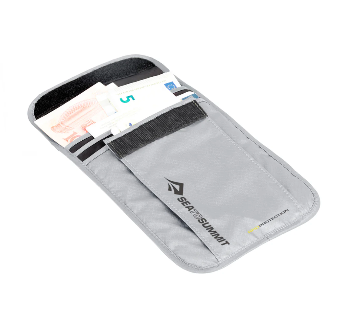 Neck Wallet RFID HIghRise Grey