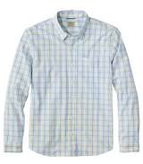 Comfort Stretch Performance Shirt Long Sleeve Slightly Fitted Plaid Men's Regular