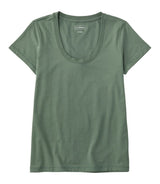 Soft Stretch Supima Tee Scoopneck Short Sleeve Women's Regular