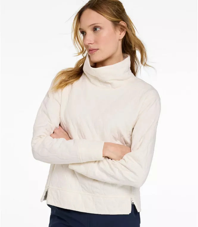 VentureSoft Quilted Funnelneck Pullover Women's Regular