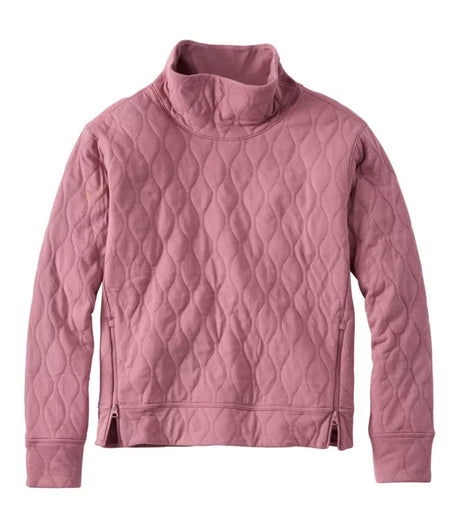 VentureSoft Quilted Funnelneck Pullover Women's Regular