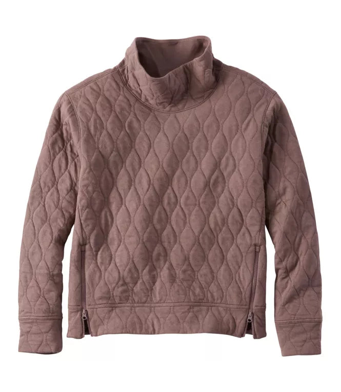 VentureSoft Quilted Funnelneck Pullover Women's Regular