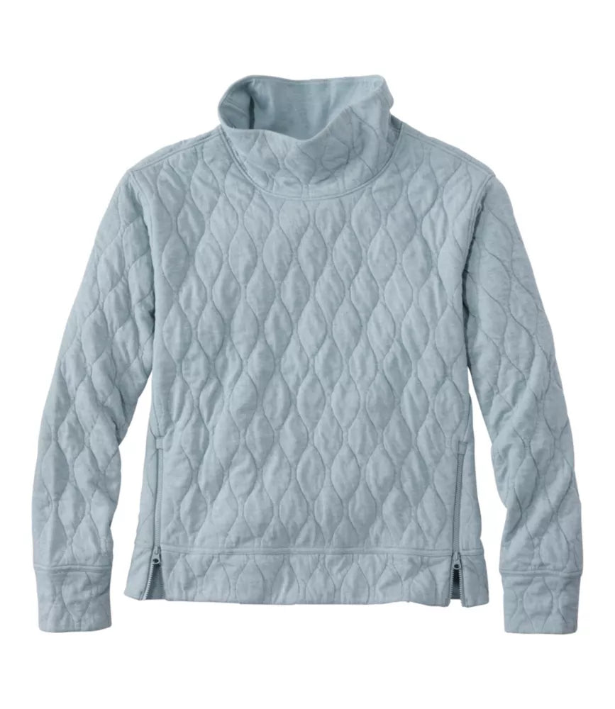 VentureSoft Quilted Funnelneck Pullover Women's Regular