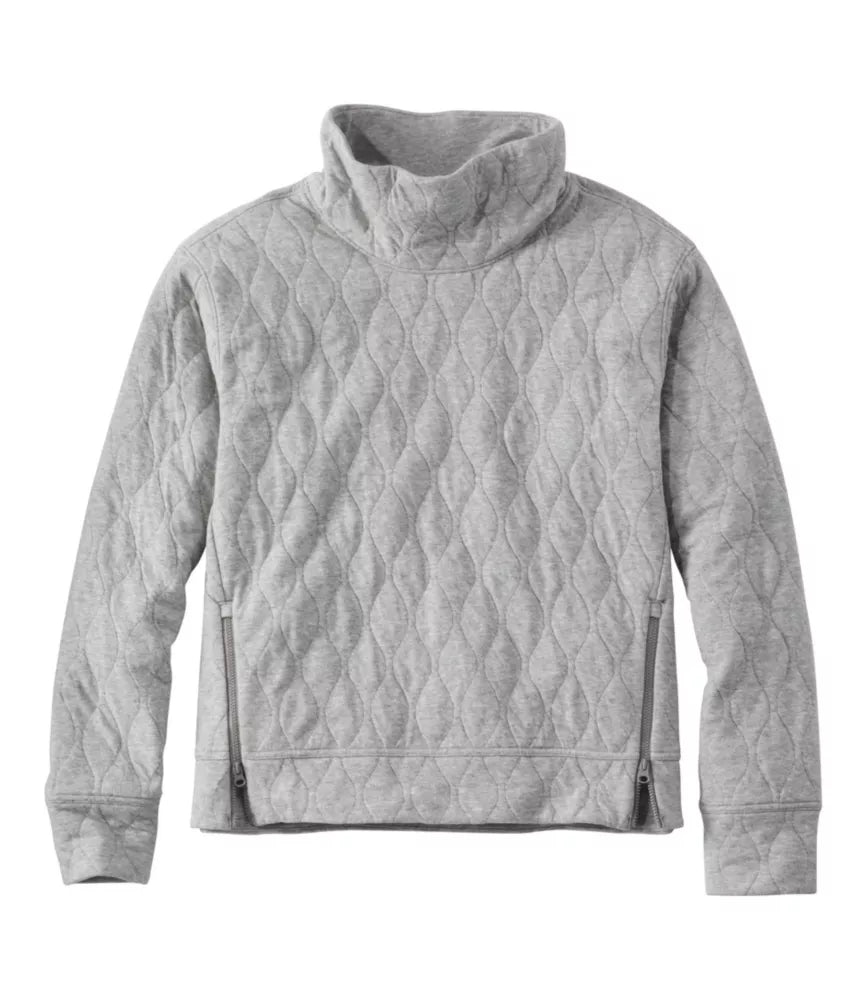 VentureSoft Quilted Funnelneck Pullover Women's Regular