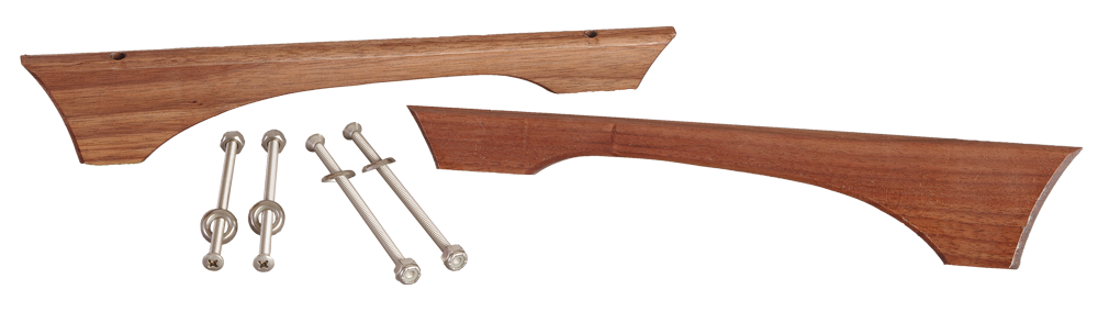 Kneeling Drops for Seat, Walnut