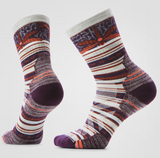 Women's Hike Targeted Cushion Dragon Stitch Mid Crew Socks