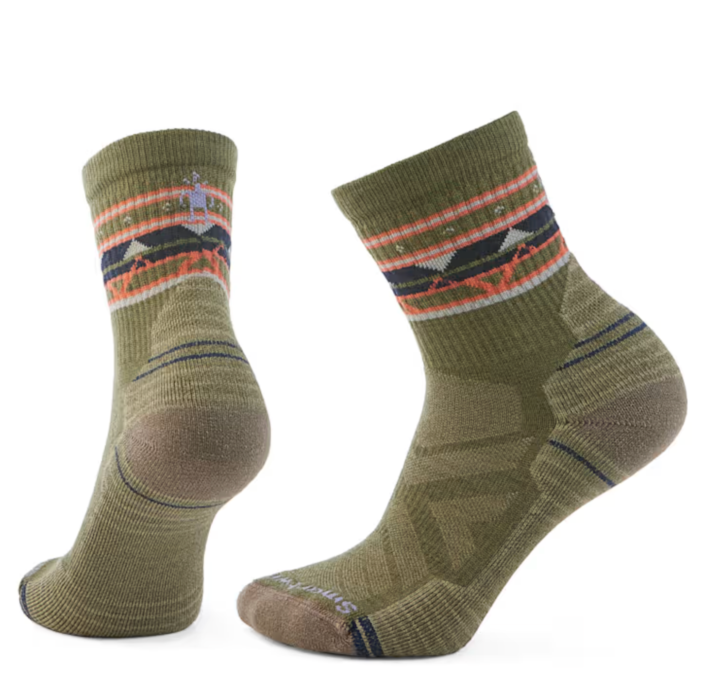 Women's Hike Light Cushion Zig Zag Valley Mid Crew Socks