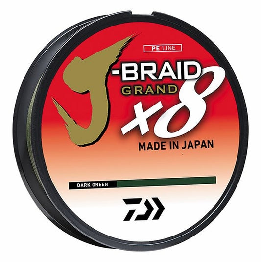 J-BRAID GRAND 8X 300yds DARK GREEN 65lb