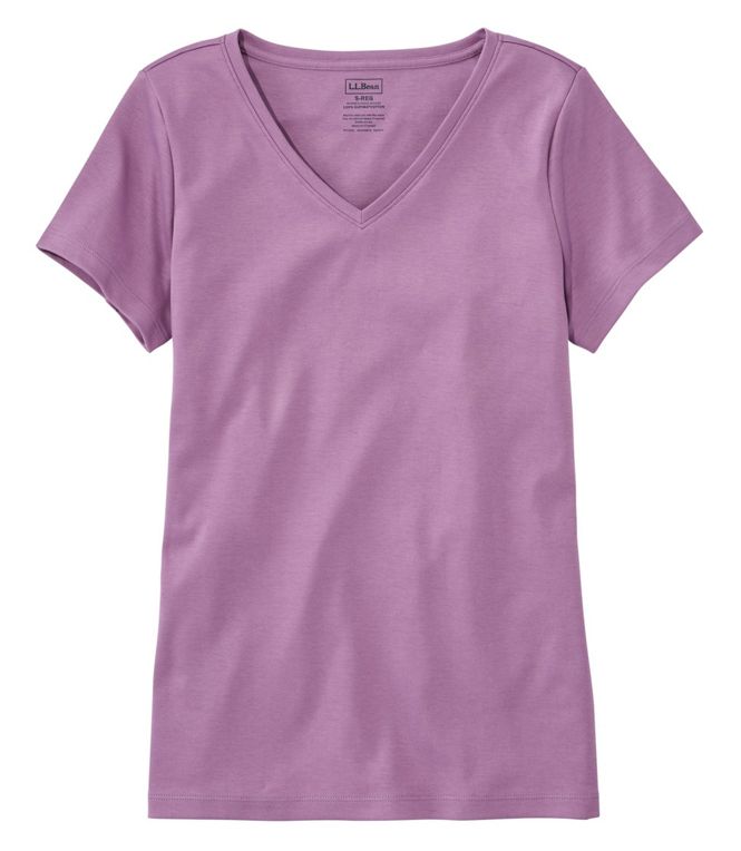 L.L.Bean Women's Short-Sleeve Pima Cotton T-Shirt