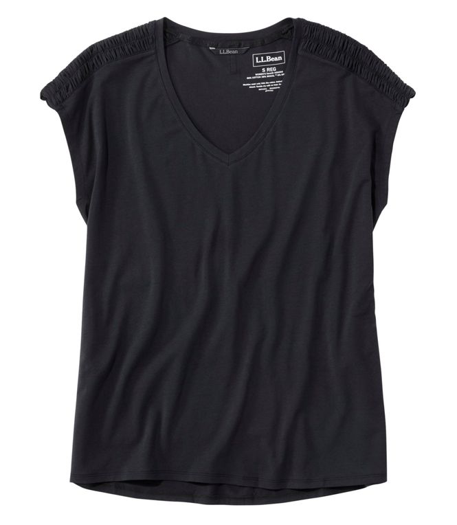 Beyond Soft Short Sleeve Vneck Tee Women's Regular